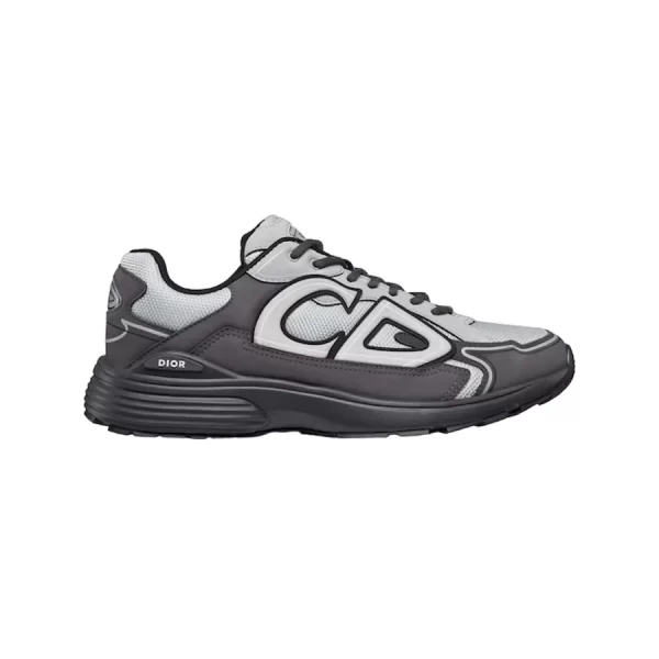 B30 LOW-TOP SNEAKER GRAY MESH WITH ANTHRACITE AND GRAY TECHNICAL FABRIC - CD111