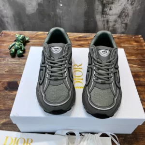 B30 LOW-TOP SNEAKER OLIVE MESH AND TECHNICAL FABRIC - CD105