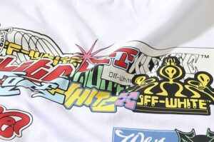 OW Cross arrow graffiti back printed T-Shirt – OW67 - 10